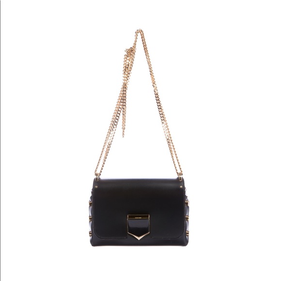 JIMMY CHOO LOCKETT PETITE BLACK/GOLD - Picture 7 of 7